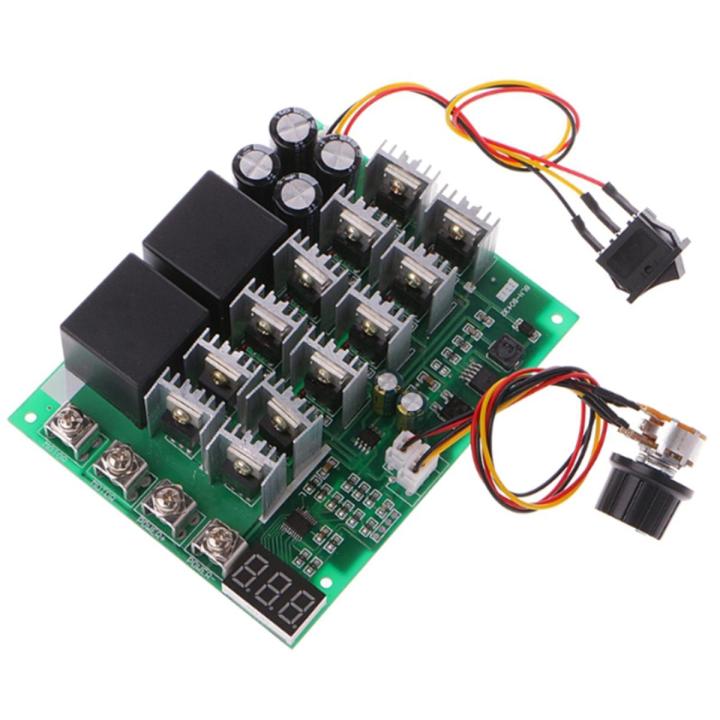 DC 10-55V 12V 24V 36V 48V 55V 100A Motor Speed Controller PWM HHO RC Reverse Control Switch with LED Display