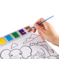 Watercolor Painting Bookmarks Book for Kids Palette Paint Book Water Coloring Drawing Book Toys Set with Brush. 