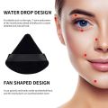 1Pc Portable Short Fleece Triangular Powder Puff Mini Face Makeup Sponge Soft Powder Puff Washable Makeup Tools. 