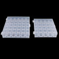 25/36 Spools Bobbins Sewing Machine Empty Bobbin Case Organizer Storage Box. 