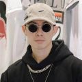 Retro Round Sunglasses Women/ Men Small Frame Sun Glasses/ Popular Leisure Black Eyeglasses Driving Photography Sunshade Eyewear. 