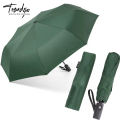 TRENDZIO Outdoor Fully Auto Close Open Push Button Folding Umbrella Travel Umbrella 8 Ribs Super Strength Strong Straight Umbrella Portable Umbrella for Rain Sun. 