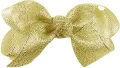 Gold Glitter Ribbon for Crafts- Non-Wired Ribbon. 