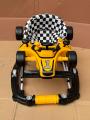 2 in 1 Formula 1 Car Rocker + Baby Walker With Lights & Music, in Random colors. 