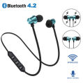 Magnetic Sports Wireless Earphones Stereo Mini Wireless Bluetooth Cordless Earphone Noise Cancelling headphone. 