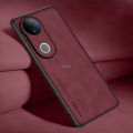 Vantime for vivo V50 5G PU Case Lens Cover Matte Slim Back Shockproof Casing. 