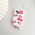 Sroof Case For iPhone 11 12 13 14 15 Pro Max Fun and Cute Ice Cream Kitty Cat Silicone Anti Drop phone case back cover. 