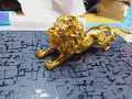 Car Dashboard Decoration Lion Golden. 