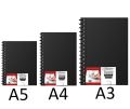 Artisan Spiral Sketch Book, 100pages, size: A5, A4 & A3, Cartridge Paper 110grams, Sketching Book artist quality textured KS. 