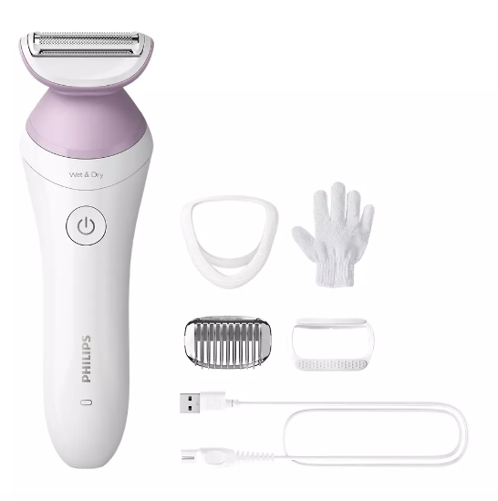 Philips Lady Shaver Series 6000 Cordless shaver with Wet and Dry use BRL136/00