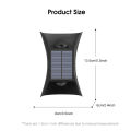 Auoyo  Solar Outdoor Lighting Wall Light Solar Outdoor Waterproof Lamp Dual Head Up And Down Dual Color Luminescent High Brightness Wall  Spotlights Door Signs And Wall Lights. 