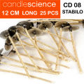 CD 8 Series Wick ( Stabilo Wick ) Candle Wicks -10Pcs - Length 4.71 Inches - 2mm - Made In Usa. 