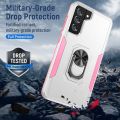 （ready now） For Samsung Galay S21 5G Pioneer Armor Heavy Duty PC + TPU Shockproof Case with Holder. 