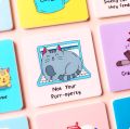 Set of 3 Cute Cat Acrylic  Tea Coaster, Water Coaster, Glass Coaster, Acrylic Caoster,. 