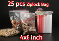 Pack of 25 pcs 4x6 inch size Zip lock/Slider Pouches, Air Tight Ziplock Bag For Storage Meat chicken fruits vegetable, Freezer REUSABLE Zipper Bags, Zipper bags Large, Specially for Frozen Food storing. 