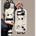 cover For Xiaomi Redmi Note 12 4G 10 11 12S 10S 11S 10T 11T 8 9 POCO M3 M4 Pro Plus 5G Casing Curly Wave Frame Cute 3D Panda Ears Ugly Frog Eyes Doll Soft Silicone Back Cover Cartoon Cute Shockproof Luxury TPU Full Protection INS. 