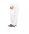 White PC Cotton Shalwar For Men In Wholesale Price. 