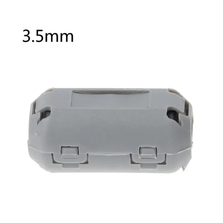 sourcing map Ferrit Kernringe Clip RFI EMI Rauschunterdrückung Filter Kabelband Clip Satz Schwarz 3,5 mm 5 mm 7 mm 9 mm 11 mm