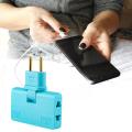 Foldable Extension 180 Degree Rotation EU Power Plug Adapter Travel WirelessIn Three Converter Charging Socket Charger. 