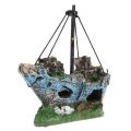 Fish Tank Decoration Aquarium Accessories Ornament Cave Landscape Castles Corsair Ship. 
