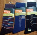 Pack Of 03 100% Cotton long Socks for Men - Random Colors / Design. 