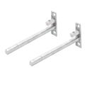 Silver Stainless Steel 8 Mm Adjustable SS F Bracket, For Door Fitting, Size: 4 Inch 6 inch Adjustable Stainless Steel F Type Glass Shelf Bracket Square for 6mm/ 8 mm/ 10mm/ 12mm Glass (4"- 100 mm, 2). 