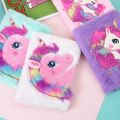 Cute Unicorn Diary Notebook Soft Unicorn Fur Fluffy Diary For Girls With Lined Paper School Stationery Gift For Girls. 