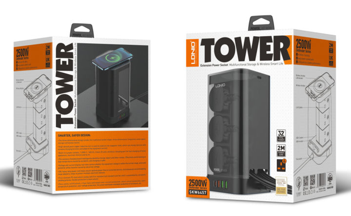 6 AC Tower Extension Power Socket SKW6457
