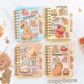 Mini Portable Notebook Planner Notes Capybara Small Notepad Small Random Color Cartoon Capybara Notepads Cute Multifunction Kawaii Capybara Notebook Office Accessories. 