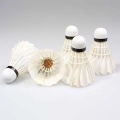 Yoomee 5Pcs/Box Badminton White Duck Board Feather Flying Stability Durable Shuttlecock Ball Foam Head Shuttlecock Training. 