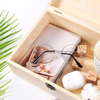 Wooden%20Box%20with%20Hinged%20Lid%20for%20Crafts%2010"%20x%207"%20x%203.9"%20DIY%20Jewelry%20Storage%20Organizer%20Pine%20Box%20Unpainted%20(Sultans%20Empire)%20-%20Image%205