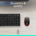 LOGITECH M190 FULL-SIZE WIRELESS MOUSE RED. 