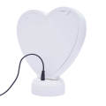 Magic Mirror Heart Shape  Large Size + Photo Frame + LED Lights + Your Free Printed Photo - Special Offer High Quality Switch Off Mirror Switch On Your Photo Frame. 
