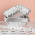 Square Aluminum Tin Foil Baking Pans Bakeware - Cookware Perfect for Baking Cakes, Breads, Brownies, Bread, Meatloaf, Lasagna, Pack of 10. 
