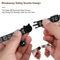Cat Collar, for Apple Air Tag Cat Collar, in 3/8Inch Width Black. 