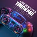 Controller for PS4 Gamory Wireless Controller for Playstation 4/Pro/Slim with Shining Buttons,Touch Panel,Speaker & Stereo Headset Jack,Dual Vibration,Motion Control,Remote Controller for ps4 Black. 