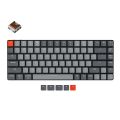 Keychron K3 Version 2, 75% Layout 84 Keys Ultra-Slim Wireless Bluetooth/USB Wired Mechanical Keyboard with White Backlit, Hot-Swappable Low-Profile Keychron Optical Brown Switch for Mac Windows. 