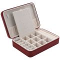 Korean Style Jewelry Box Organizer Display Storage Leather Large Big Mirror Multi-Function Necklace Earring Ring Box for Jewelry. 