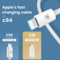 100% Original WEACE 20-Watt Type C to Lightning OriginaI Fast Charging Cable Compatible For iphone 14, iphone 14 Plus, iphone 14 Pro, iphone 14 Pro Max, iphone 13, iphone 13 Pro, iphone 12, iphone 11 (Only Cable). 