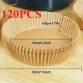50pcs Disposable Air Fryer Paper Liners - Oil-Proof Non-Stick Baking Parchment, Perfect for Cooking, Baking, Frying, Microwave, Deep Fryer, Air Fryer Accessory, Microwave Cover. 