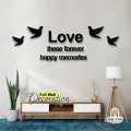 Gift City Presents Special Wooden Wall Clock for Bedroom / 12 Foil Kitchen Tile Stickers / Love these forever happy memories for Home and Offices, DIY Self Adhesive. 