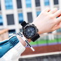 Yesurprise Men Electronic Watch Luxury Waterproof Multi-functional Luminous Sports Wrist Watch. 