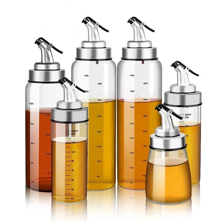 Distributeur D'huile En Acier Inoxydable Tyenaza - 2 Bouteilles Avec Entonnoirs - Pour Huile D'olive, Vinaigre, Sauces