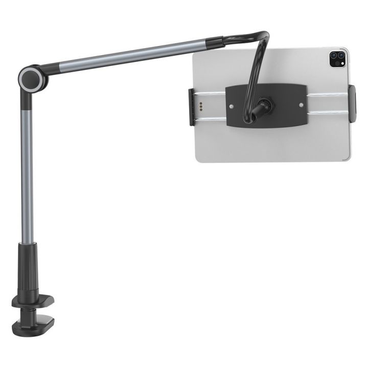 Baseus Tablet/ Mobile Holder, Adjustable Long Arm Lazy Phone Holder for Bed, Compatible with Mobile Phones & Tablets