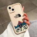 AMORVOR for Samsung A03 A03S A04 A04E A04S A05 A05S Back Cover Soft Square Ladder The North Face Silicone Camera Protection Phone Case. 