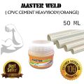 CPVC Cement Solvent Master WELD Orange 786 | PVC Cement Solvent Master WELD Orange 786 | 50ML Master WELD SOLOTION Orange. 
