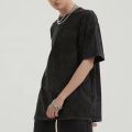 Unisex Custom Men's Street Acid Wash Oversized T-shirt Distressed Vintage Stone Washed Wash Tshirt. 