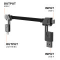 4 In 1 Multi Cable Keychain Fast Charging Pd For Lightning 27w Andriod Type-C 60w Qc 18w Fast Charging Data Cable. 