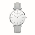 CHRONOS Men's Fashion Watch Ultra-thin Style Frosted Leather Strap Simple Fashion Wrist Watch Popular Style Quartz Watch. 