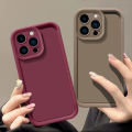 Silicone Phone Case for iPhone 16 Pro Max Plus 16+ 16P IP Candy Color Casing Shockproof Lens Back Protection Cover. 